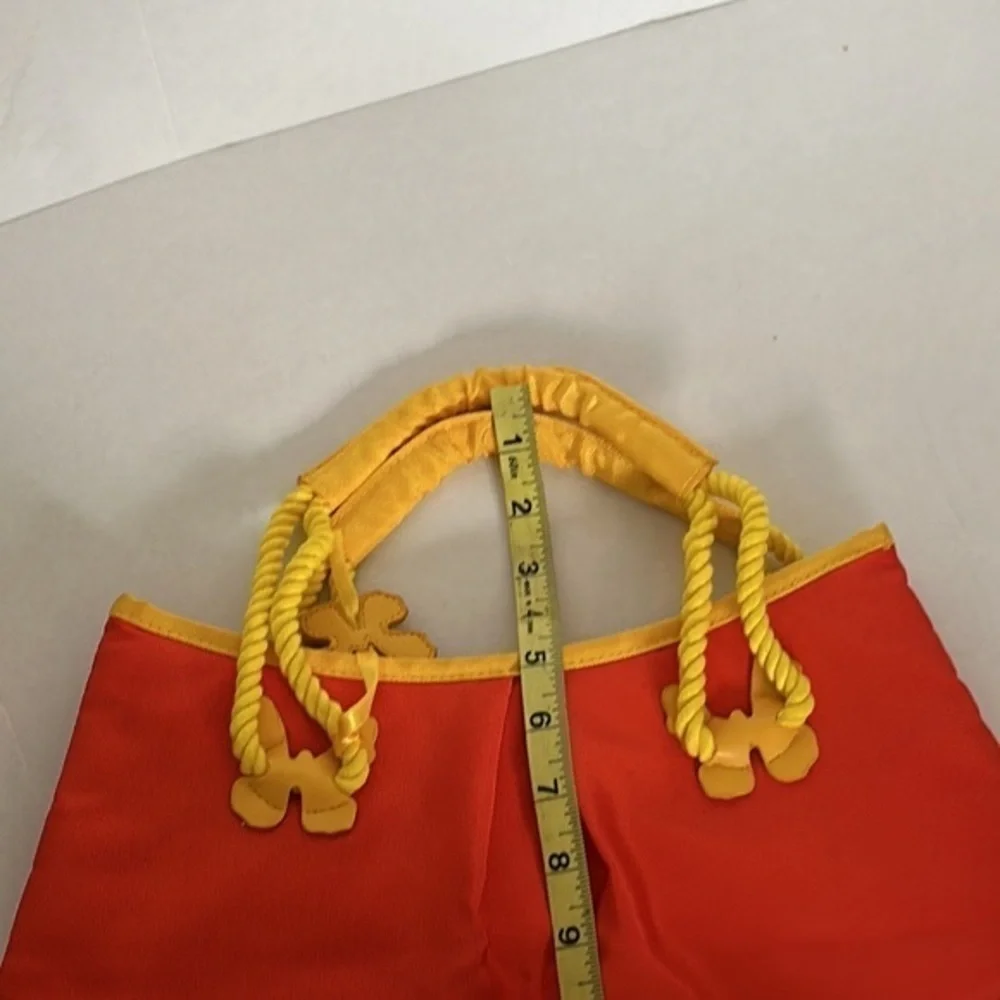 Escada Orange + Yellow Butterfly Retro bag